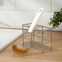 Щетка для чистки посуды и решеток-гриль доляна, 23,5×11 см, с металлической щетиной Доляна