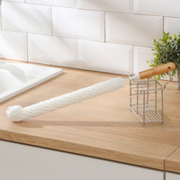Ёрш для посуды доляна meli, бамбуковая ручка, eva, длинный, 47×5 см Доляна