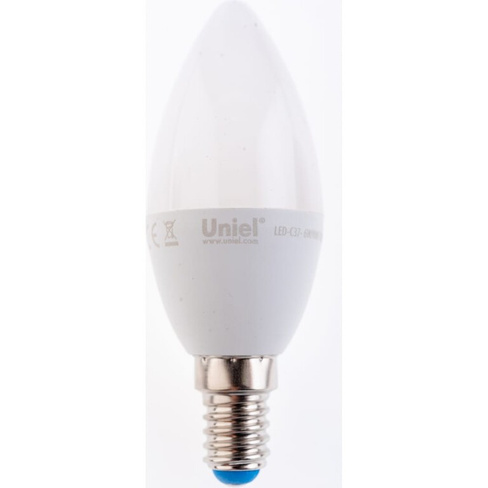 Светодиодная лампа Uniel LED-C37-6W/NW/E14/FR/MB PLM11WH