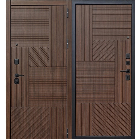 Входная дверь металлическая Браун