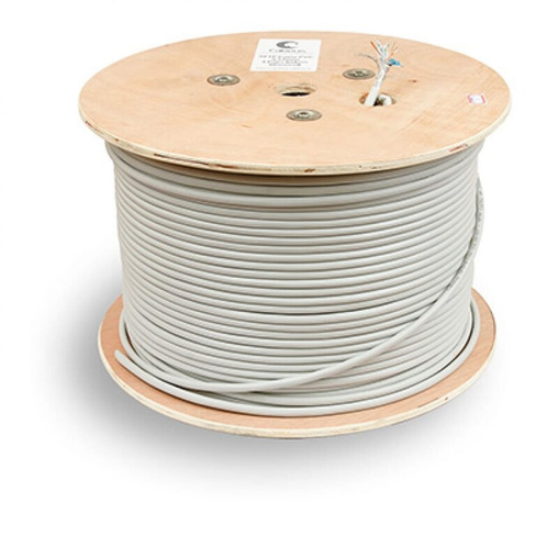 Одножильный кабель Cabeus SFTP-4P-Cat.5e-SOLID-GY