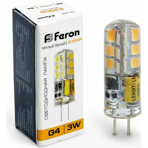 Светодиодная лампа FERON LB-422 3W 12V G4 2700K