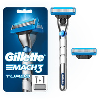 Жиллетт станок для бритья Мак3 Турбо+2кассеты Gillette