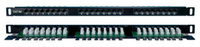 Hyperline PPHD-19-24-8P8C-C5E-110D Патч-панель высокой плотности 19, 0.5U, 24 порта RJ-45, категория 5E, Dual IDC