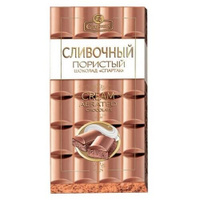 Шоколад Спартак Сливочный пористый, 75 г