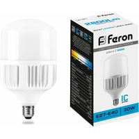 Светодиодная лампа FERON 30W 230V E27 6400K, LB-65