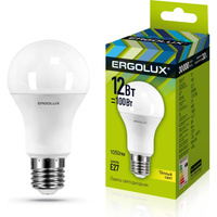 Светодиодная лампа Ergolux ЛОН LED-A60-12W-E27-3K