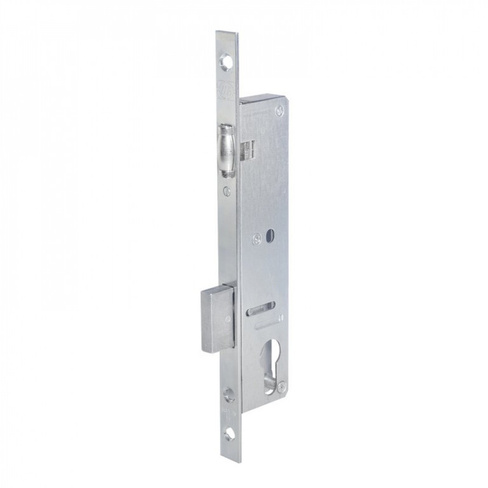 Никелированный корпус замка для дверей из алюминиевого профиля Doorlock PL202