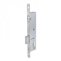 Никелированный корпус замка для дверей из алюминиевого профиля Doorlock PL202