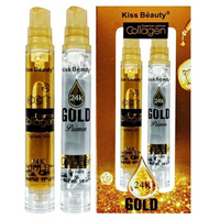 Комплект основа под макияж и сыворотка Kiss Beauty Collagen 24K Gold Essence+Primer