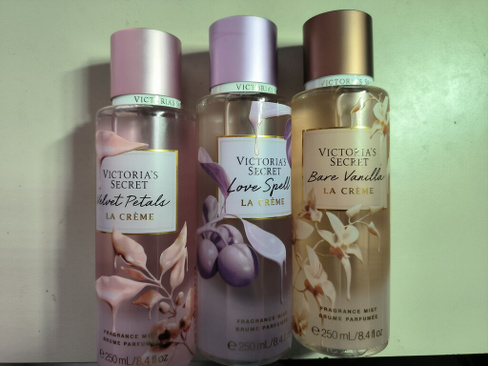 Набор парфюмированных спреев VICTORIAS SECRET 3 аромата по 250 ml+ масочка в подарок