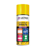 Краска аэрозольная универсальная Ultima, цвет желтый RAL 1018, 520 мл