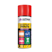 Краска аэрозольная универсальная Ultima, цвет красный RAL 3020, 520 мл