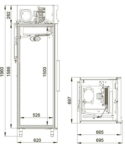 Шкаф холодильный Polair CV105‑G CV105-G