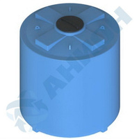 Емкость для воды/топлива вертикальная 8000л с дыхательным клапаном Анион 8000ВФ560К2 синий